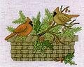 Cardinal Basket - Cross Stitch Pattern