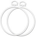 2.5 Inch Round White Frame (2)