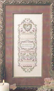 Sentimental Heart Sampler - Cross Stitch Pattern