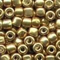 Old Gold Pebble Beads - Size 3/0 (5.5mm)