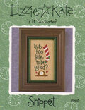 Is It Too Late? (Snippet) - Cross Stitch Pattern