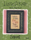 Work Pray Trust (Snippet) - Cross Stitch Pattern