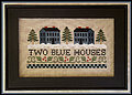 Two Blue Houses - Cross Stitch Pattern