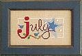 Flip-It Bits July - Cross Stitch Pattern