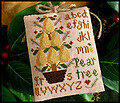 Ornament 2 - Pear Tree - Cross Stitch Pattern