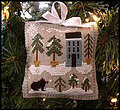 Ornament 4 - Snowy Pines - Cross Stitch Pattern