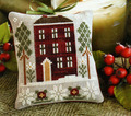 Ornament 6 - Red House In Winter