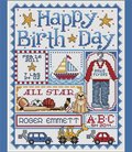 Happy Birth Day (Boys) - Cross Stitch Pattern