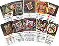 Mini Card Set C - Cross Stitch Pattern