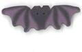 Large Purple Bat Button