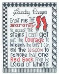 Laundry Prayer - Cross Stitch Pattern