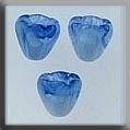 Sm Bell Flwr-Marbled Lt. Blue (3)