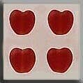 Small Channeled Heart-Matte Ruby (4)