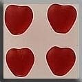 Medium Channeled Heart-Matte Ruby (4)