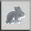 Sitting Bunny-Matte Crystal