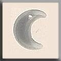 Small Crescent Moon - Matte Crystal