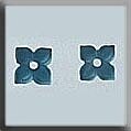4 Petal Flower-Matte Aqua (2)