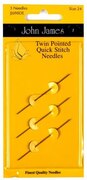 John James Twin Pointed Needles, Size 24