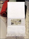 Maxton Velour Guest Towel - White