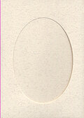 Large Parchment Card - Oval Opening