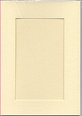 Large Ivory Card - Rectangle Opening