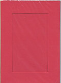 Large Red Card - Rectangle Opening