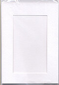 Large White Card - Rectangle Opening