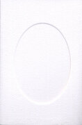 Large White Card - Oval Opening