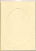 Large Ivory Card - Oval Opening