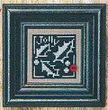Holly + White (with button) - Cross Stitch Pattern