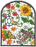 Autumn Stained Glass - Cross Stitch Pattern