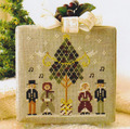 Hometown Holiday Caroling Quartet - Cross Stitch Pattern