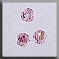 Round Bead - Light Rose AB (3)