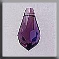 Very Small Teardrop-Amethyst AB