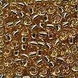 Victorian Gold Glass Pony Beads - Size 6/0 (4mm)