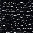 Black Glass Pony Beads - Size 6/0 (4mm)
