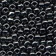 Jet Glass Pony Beads - Size 6/0 (4mm)