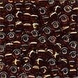Brilliant Bronze Glass Pony Beads - Size 6/0 (4mm)