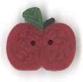 Tiny Red Apple - Button