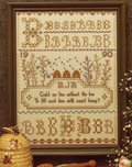 Sampler Of Bees - Cross Stitch Pattern