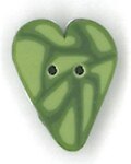 Small Sage Green Velvet Heart