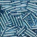 Aqua Ice Bugle Beads - 9mm Long