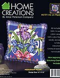 Iris On Plaid Pillow - Needlepoint Kit