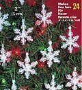 Mini Snowflakes Beaded Christmas Ornament Kit