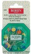 Quilter's Flower Head Pins Assorted Colors