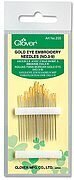 Clover Gold Eye Embroidery Needles - Size 3-9