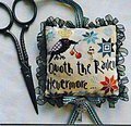 Raven Scissor Fob, The - Cross Stitch Pattern