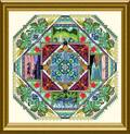 Hawaiian Garden Mandala - Cross Stitch Pattern