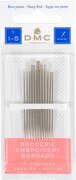 DMC Embroidery Hand Needles - Sizes 1-5, 12 per package