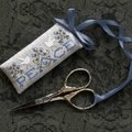 Peace Scissors Tag - Cross Stitch Pattern